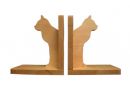Serre-Livres Profil Chat - Dim: 30 x11 x16 cm